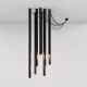 Дизайнерская люстра Tube black 8