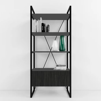 Стеллаж для офиса Arris Black