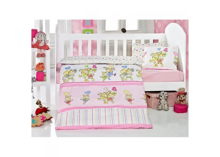  Постільна білизна для немовлят Eponj Home - Pitircik Pembe  1 — замовити в PORTES.UA
