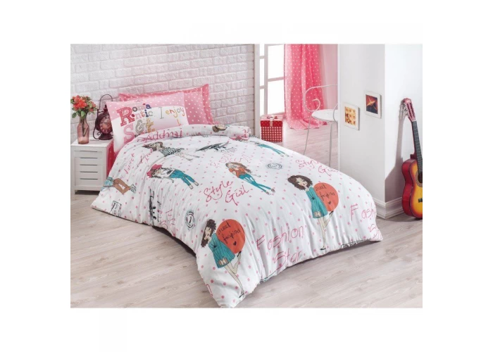  Підліткова постільна білизна Eponj Home - Fashion Girl Pembe  1 — замовити в PORTES.UA
