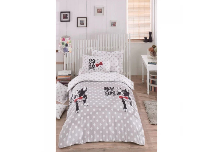  Підліткова постільна білизна Eponj Home - Boston Gri  1 — замовити в PORTES.UA