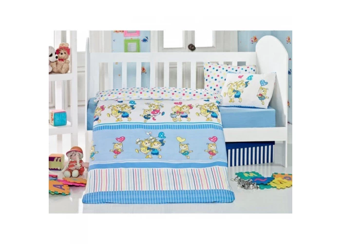  Постільна білизна для немовлят Eponj Home - Pitircik Mavi  1 — замовити в PORTES.UA