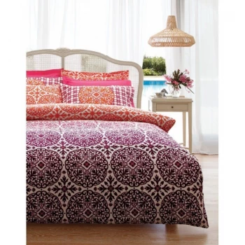 Комплект постельного белья Karaca Home - Berry bordo бордовый полуторное