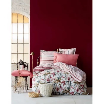 Комплект постельного белья Karaca Home - Artisan bordo 2017-1 бордовый евро
