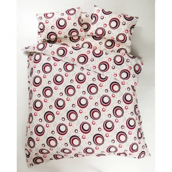 Комплект постільної білизни Lotus Ranforce - Circle червоний двоспальне