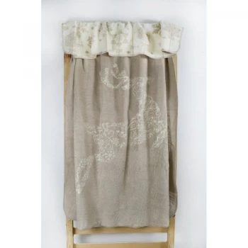 Плед Lotus Mono - Deer бежевий 135*180