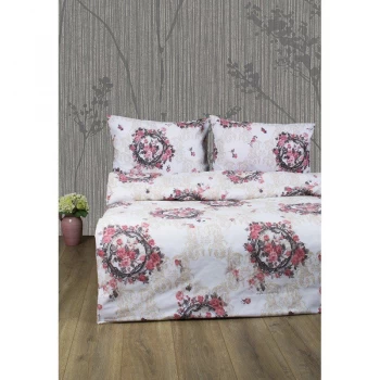 Комплект постільної білизни Lotus Ranforce - Angelique V1 рожевий двоспальне