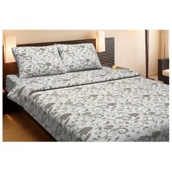 Комплект постільної білизни Lotus Ranforce - Clara бежевий двоспальне