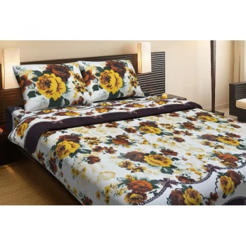 Комплект постільної білизни Lotus Ranforce - Anne жовтий євро