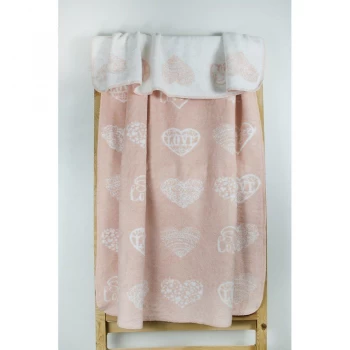 Плед Lotus Mono - Sweet Love персик 135*175