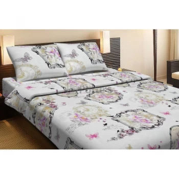 Комплект постільної білизни Lotus Life Collection - Ameli бежевий Євро