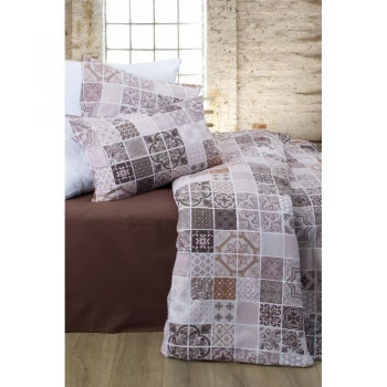 Комплект постільної білизни Lotus Premium - Megan кава сімейна