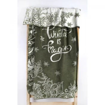 Плед Lotus Mono - Winter Is Magic 135*175