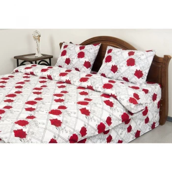 Комплект постільної білизни Lotus Ranforce - Carmen V1 червоний євро