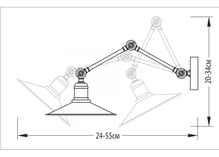  Бра - Настінне бра латунне 3-х поворотне, арт. 3298  2 — замовити в PORTES.UA
