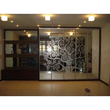 Шафа купе з піскоструминним малюнком на замовлення 20