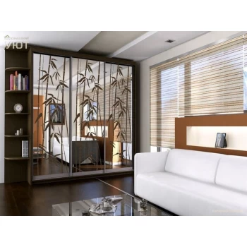 Шафа купе з піскоструминним малюнком на замовлення 12