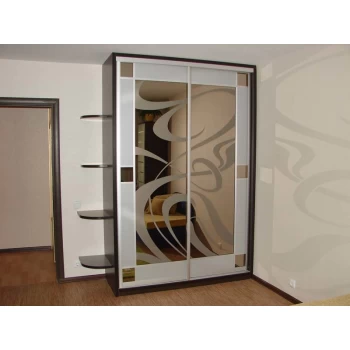 Шафа купе з піскоструминним малюнком на замовлення 23