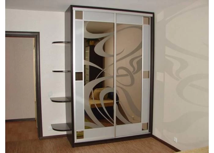  Шкаф купе с пескоструйным рисунком под заказ 23  1 — купить в PORTES.UA