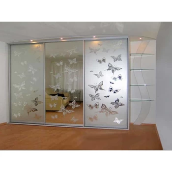 Шафа купе з піскоструминним малюнком на замовлення 15