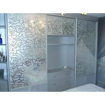 Шафа купе з піскоструминним малюнком на замовлення 25