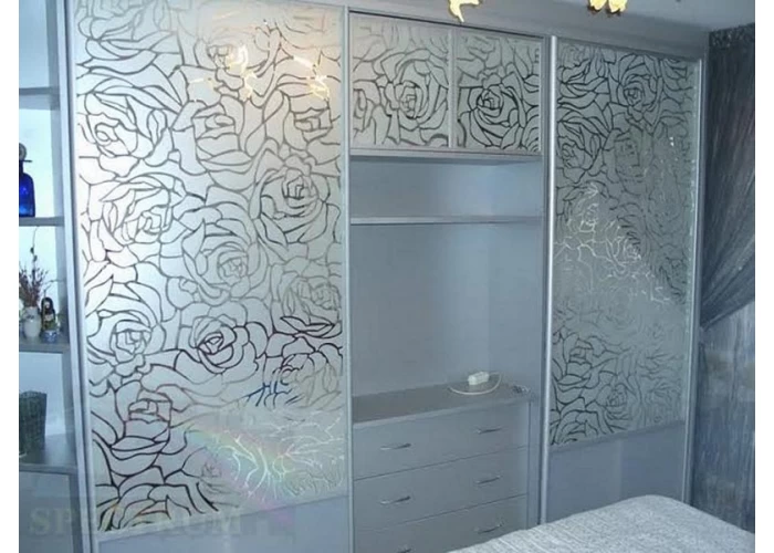  Шкаф купе с пескоструйным рисунком под заказ 25  1 — купить в PORTES.UA