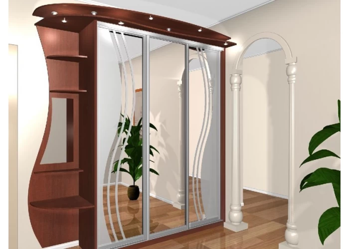  Шкаф-купе с зеркальными дверями под заказ 20  1 — купить в PORTES.UA
