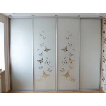 Шафа купе з піскоструминним малюнком на замовлення 16