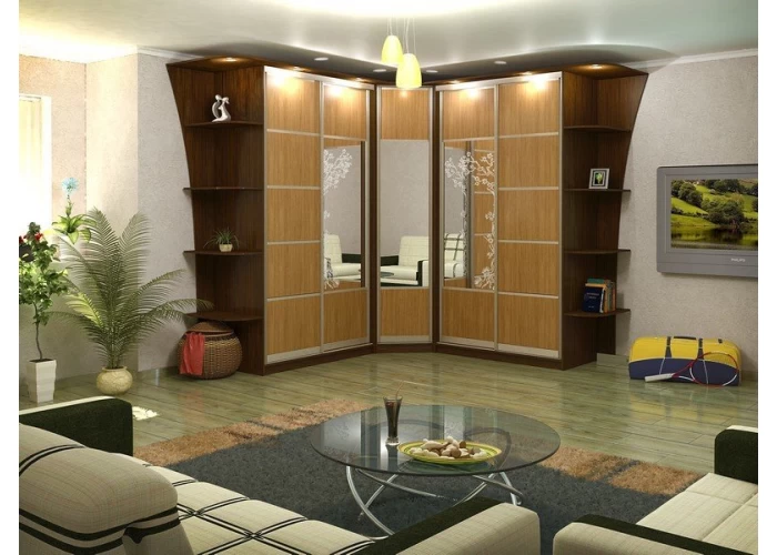  Угловой шкаф купе под заказ Сupboard 17  1 — купить в PORTES.UA