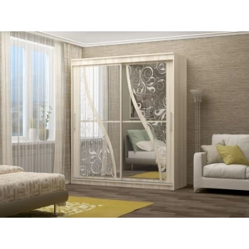 Шафа купе з піскоструминним малюнком на замовлення 7