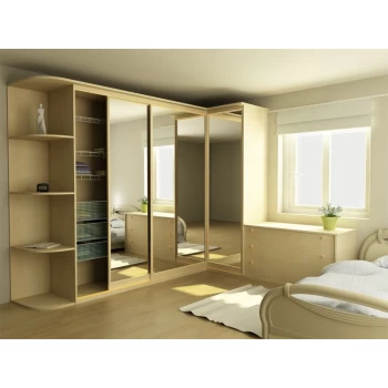 Шафа-купе із дзеркальними дверима на замовлення 22