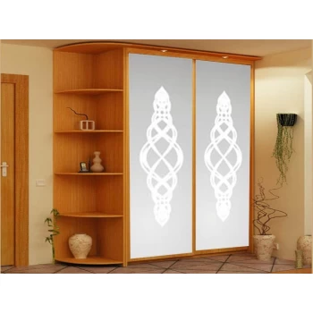 Шафа купе з піскоструминним малюнком на замовлення 8