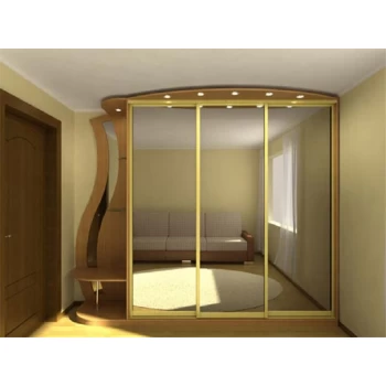 Шкаф-купе с зеркальными дверями под заказ 13
