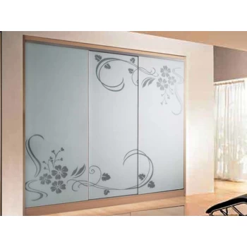 Шафа купе з піскоструминним малюнком на замовлення 19