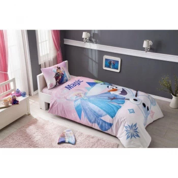 Підліткова постільна білизна Tac Disney - Frozen Pink