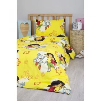 Підліткова постільна білизна Lotus Young - Dora жовтий