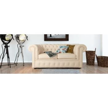 Двомісна софа Честерфілд-2 (Світла шкіра)