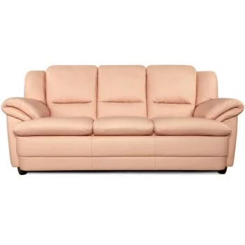 Прямий диван Баварія розкладний тримісний у шкірі