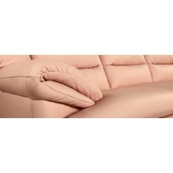 Прямий диван Баварія розкладний тримісний у шкірі