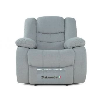 Крісло Честер у тканині сірий