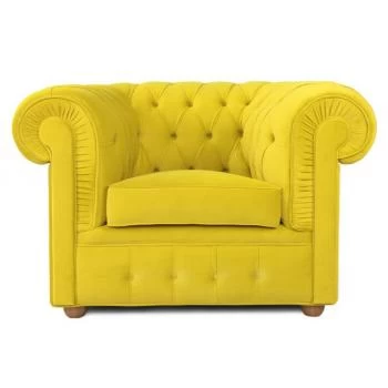 Крісло Честерфілд, жовтий