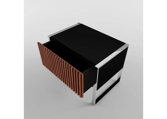  Тумба приліжкова з хромом Arris  4 — замовити в PORTES.UA