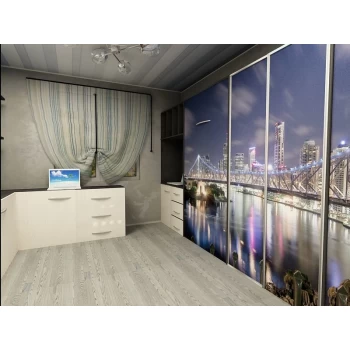 Шкаф-купе с фотопечатью под заказ 25