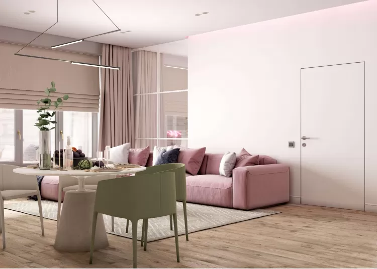 Вітальня — Дизайн-проект квартири-студії у ЖК Республіка 65 м.кв — cтудія дизайну GRIGOROVICH