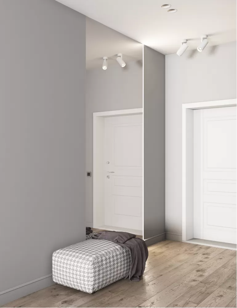 Прихожая — Дизайн-проект квартиры-студии в ЖК Республика 65 м.кв — cтудия дизайна GRIGOROVICH