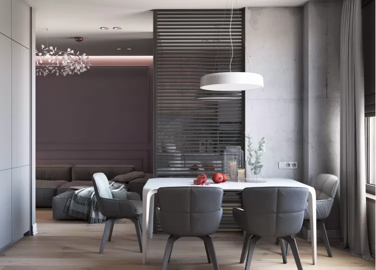 Обеденная зона — Дизайн-проект квартиры-студии в ЖК Синергия 3+, 40м.кв — cтудия дизайна GRIGOROVICH
