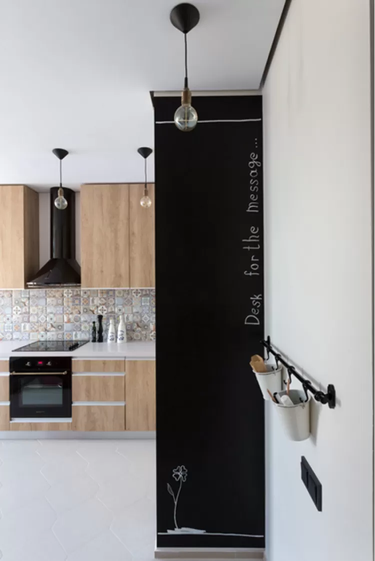 Кухня - Дизайн 2-кімнатної квартири Soft Scandinavian Loft, 40 м.кв - дизайнер Іра Сазонова