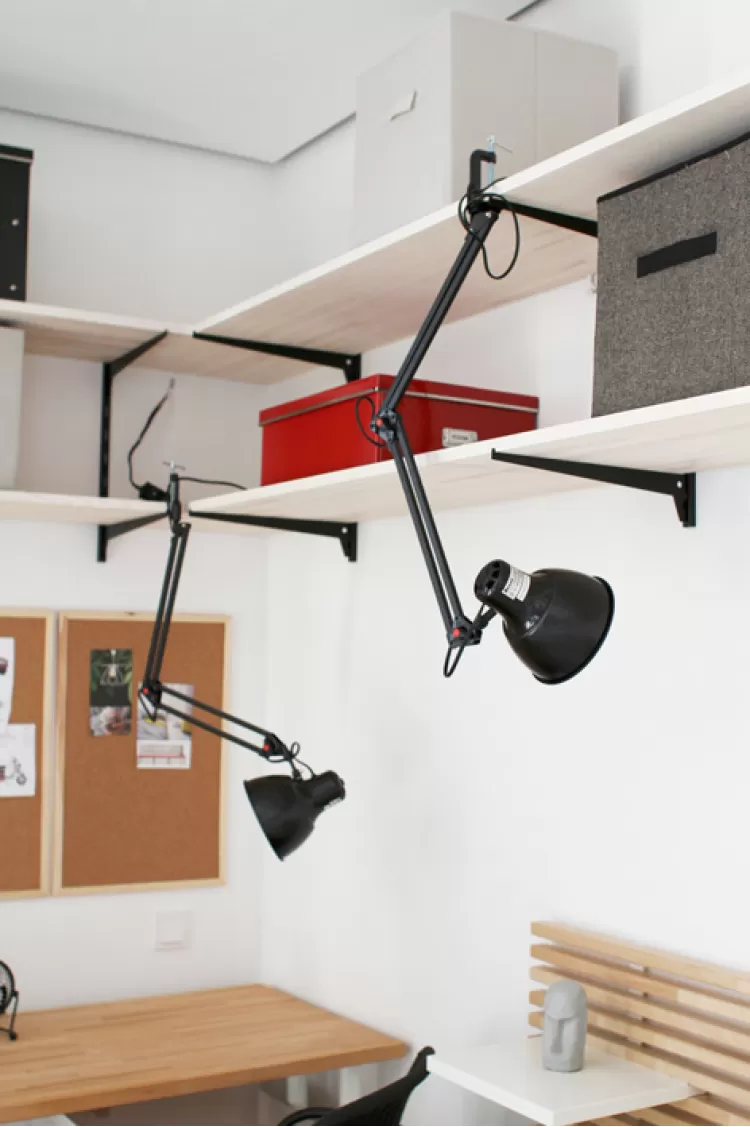 Лампы в скандинавском стиле — Дизайн 1-комнатной квартиры Studio Open Space, ЖК Комфорт Таун, 40 м.кв — дизайнер Сазонова Ира