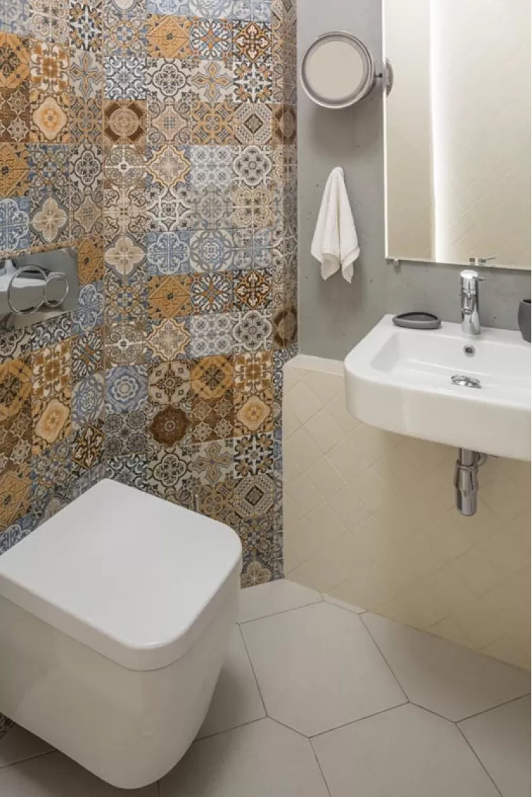 Санузел — Дизайн 1-комнатной квартиры Studio Open Space, ЖК Комфорт Таун, 40 м.кв — дизайнер Сазонова Ира