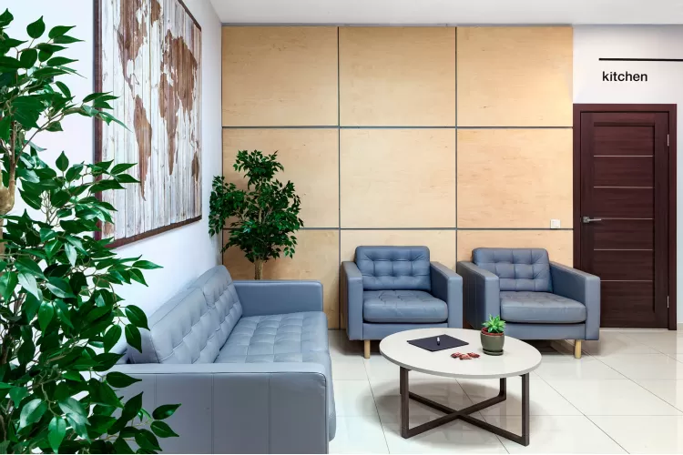 М'яка зона офісу в дизайн-проект та комплектація офісу меблями ІКЕА - дизайнер Сазонова Іра